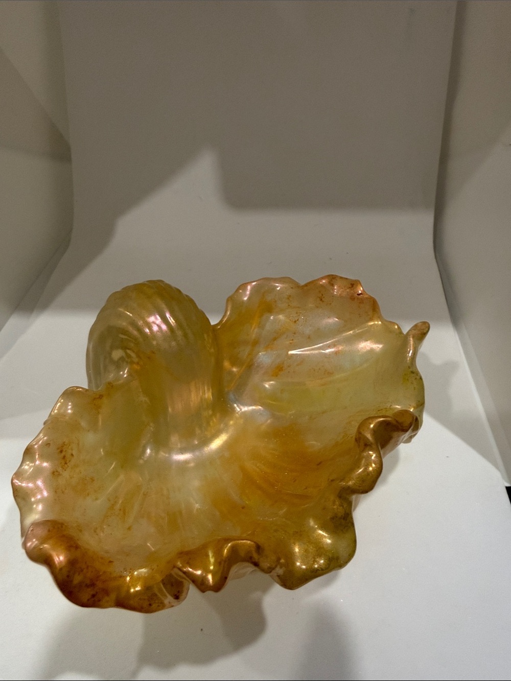 Iridescent Gold Resin Decorative Bowl - Home Art - Picture 11 of 11